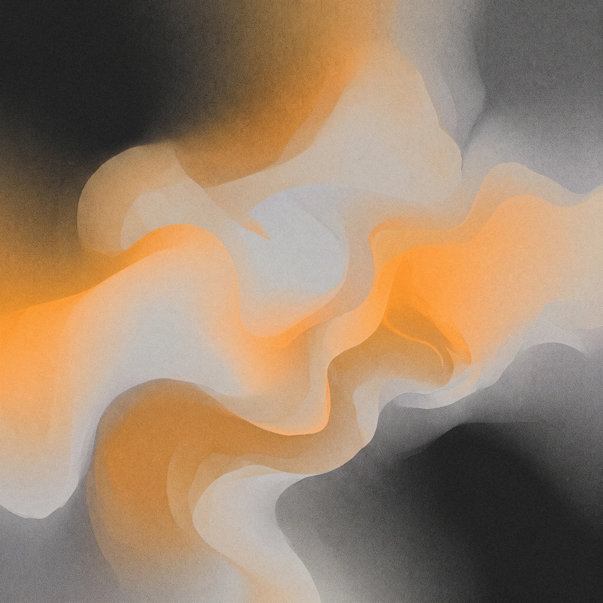 Warm orange gradient placeholder cover